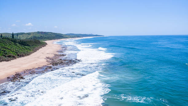 istock Flying Scenic Beach Rocky Ocean Coastline 1214878664