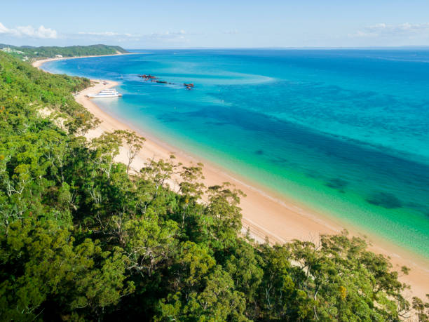 istock Moreton Island, Queensland, Australia from above 1214887387