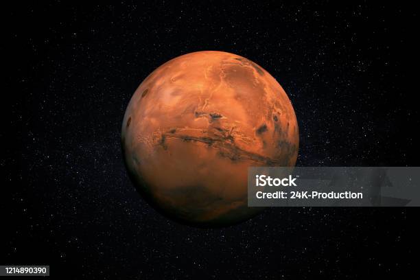 Planet Mars In Space Stock Photo - Download Image Now - Mars - Planet, Planet - Space, Outer Space