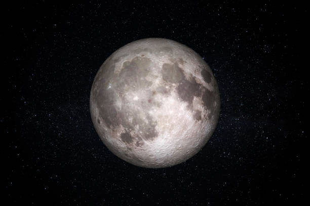 earth's moon in space - bright new life earth globe imagens e fotografias de stock