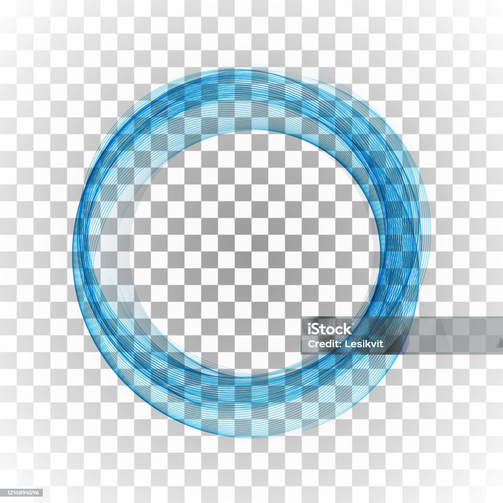 Khung Hình Tròn Màu Xanh Lam Dòng Chảy Trừu Tượng Của Sóng Vectơ ...