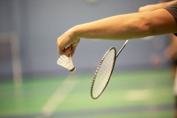 istock badminton racket and shuttlecock closeup, sport concept 1214901004