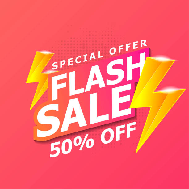 ÐÐ»Ñ ÐнÑеÑнеÑа Flash Sale banner template design.Vector illustration. pink promise stock illustrations