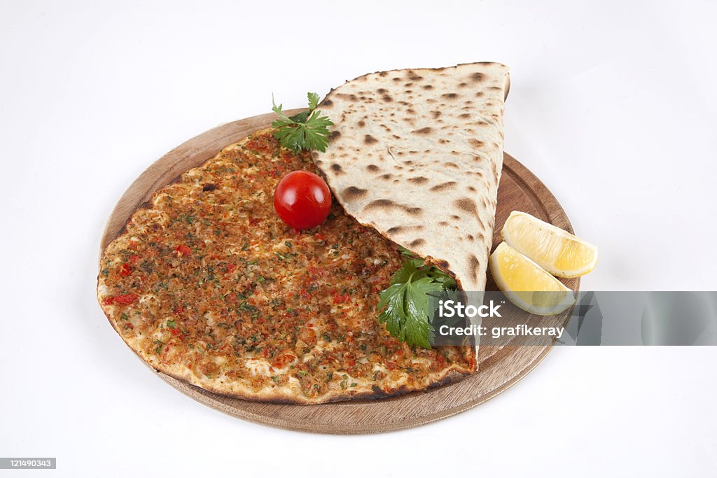 Türkische pizza, Lahmacun - Lizenzfrei Bestellen Stock-Foto
