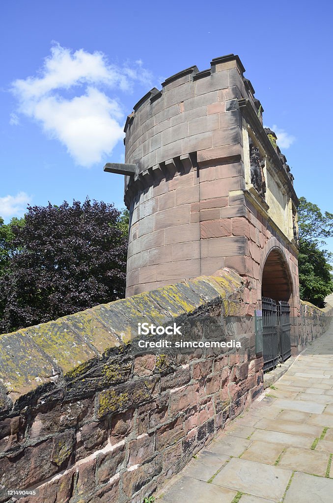Mittelalterliche Roman Tower auf der Chester Stadtmauern - Lizenzfrei Befestigungsmauer Stock-Foto