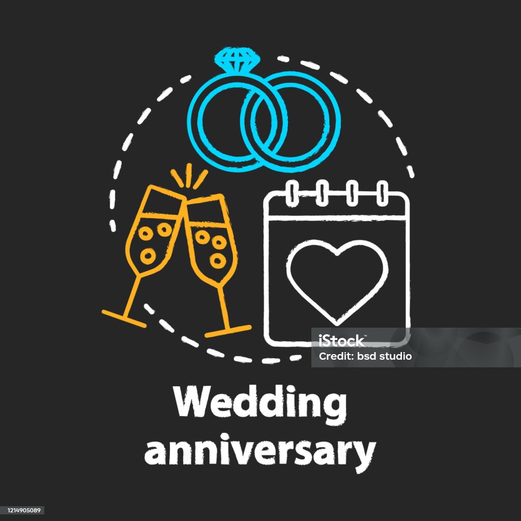 Biểu Tượng Khái Niệm Phấn Kỷ Niệm Ngày Cưới Ý Tưởng Ngày Cưới Lễ ...