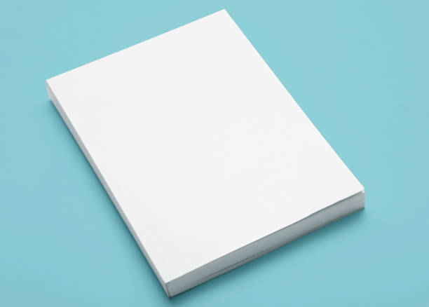 Blank Book Cover Empty Blank White Book Cover paperback photos stock pictures, royalty-free photos & images