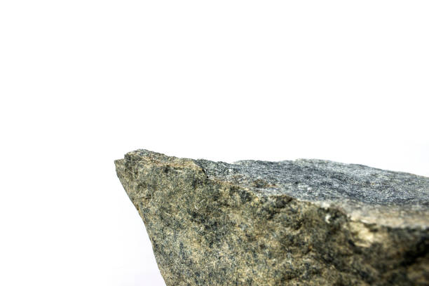 istock Cliff concept. Corner or face of a stone on an isolated white background with perspective. 1214907310