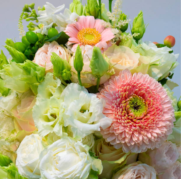 istock bouquet of roses gerbera roses carnation flowers eustoma 1214912483