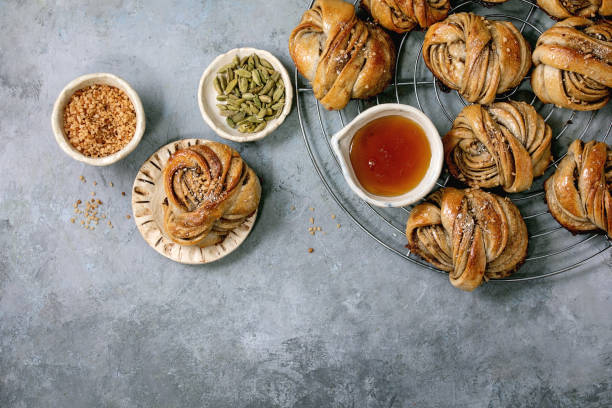 istock Swedish cardamom buns Kanelbulle 1214915746