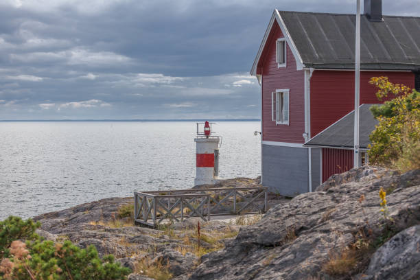 istock old lighthouse and house in the Baltic Sea, selective focus 1214919121