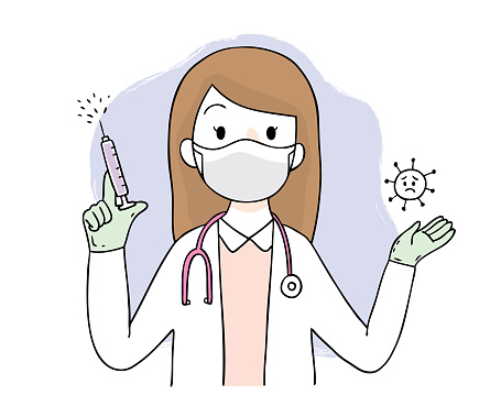 Ilustración de Dibujos Animados Lindo Coronavirus Covid19 Doctor Y Vector De Vacuna y más Vectores Libres de Derechos de Vacunación - iStock Ilustración de Dibujos Animados Lindo Coronavirus Covid19 Doctor Y Vector De Vacuna y más Vectores Libres de Derechos de Vacunación - iStock