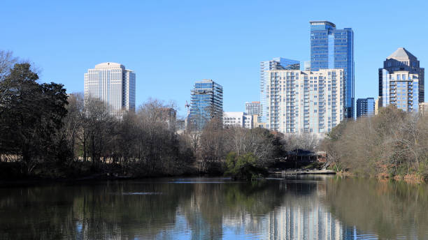 istock Atlanta, United States skyline and reflections 1214919458