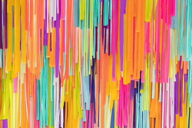 tassels in various colors stock photo