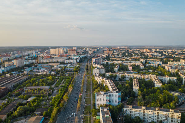 istock Aerial city view 1214921684