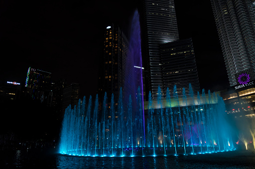 Petronas Towers - north façade - a double decker skybridge connects the two towers 170 meters above the ground