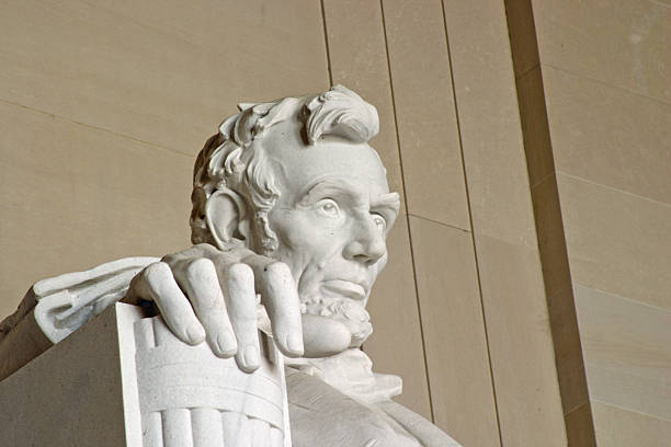 abraham lincoln statue - lincoln memorial washington dc people abraham lincoln stock-fotos und bilder