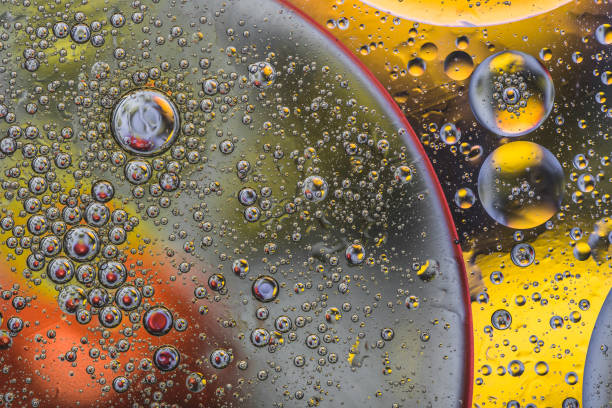 istock versatility in a bubble habitat with water and oil. 1214926386