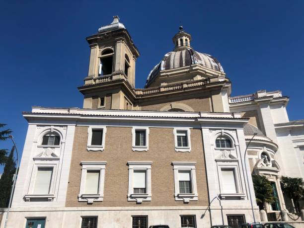 istock Beautiful church building in rome italy 1214929285