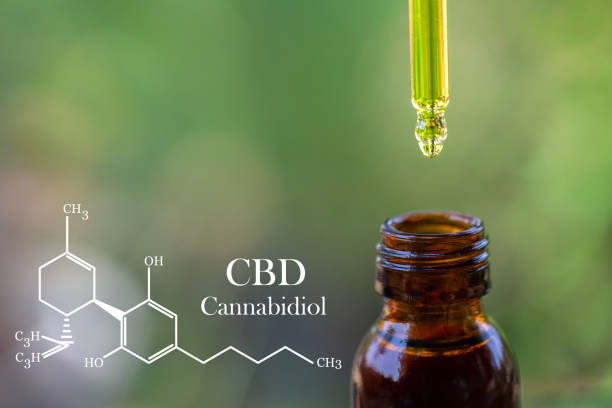 istock formula CBD cannabidiol, droplet dosing a biological and ecological hemp plant herbal pharmaceutical,   medical marijuana and oil, alternative remedy or medication,  medicine concept 1214933409