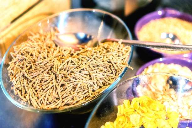 istock Hotel morning breakfast buffet food set with corn flakes 1214933458
