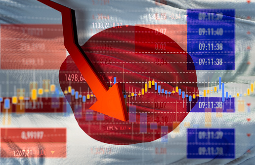 Japan, Stock Market Data, Stock Market Crash, Stock Market and Exchange, Moving Down