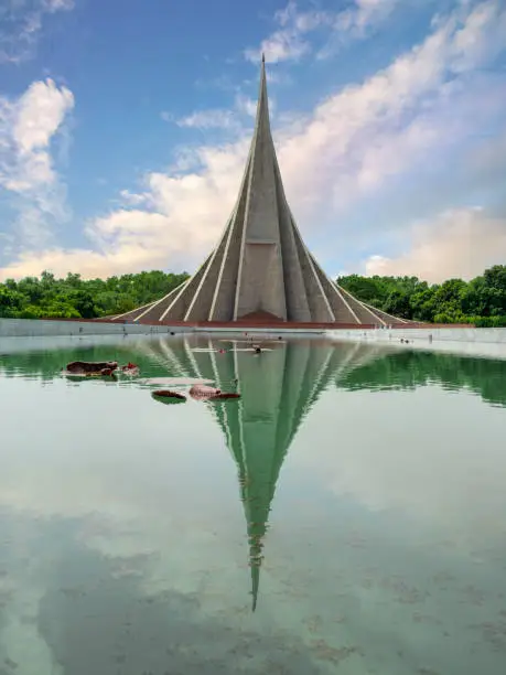 National Martyrs' Memorial (Bengali: জাতীয় স্মৃতি সৌধ Jatiya Smriti Saudha) is the national monument of Bangladesh, set up in the memory of those who died in the Bangladesh Liberation War of 1971, which brought independence and separated Bangladesh from Pakistan.