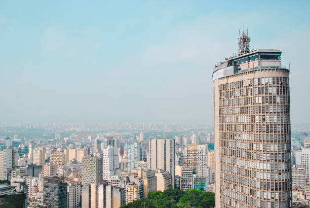 Aerial view of São Paulo stock photo