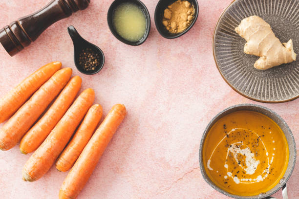 istock Carrot and pumpkin soup 1214940225