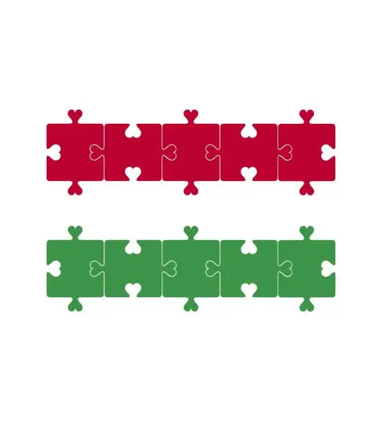 Vector illustration of Flag of Hungary