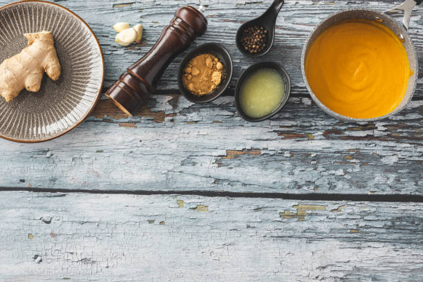 istock Pumpkin and carrot soup with ginger 1214946272