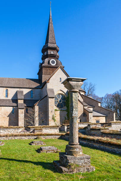 istock Varnhems church and ruins in Sweden 1214950946