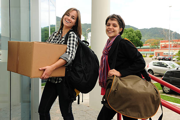 College dorm: Students moving in  dorm room photos stock pictures, royalty-free photos & images