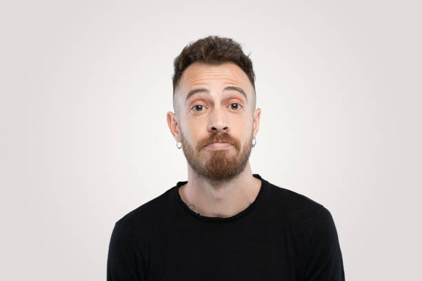 istock Portrait of handsome  man showing that he doesn't know over isolated gray background 1214955468