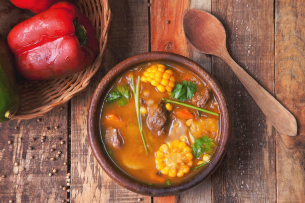 Sancocho is a meat and vegetable stew