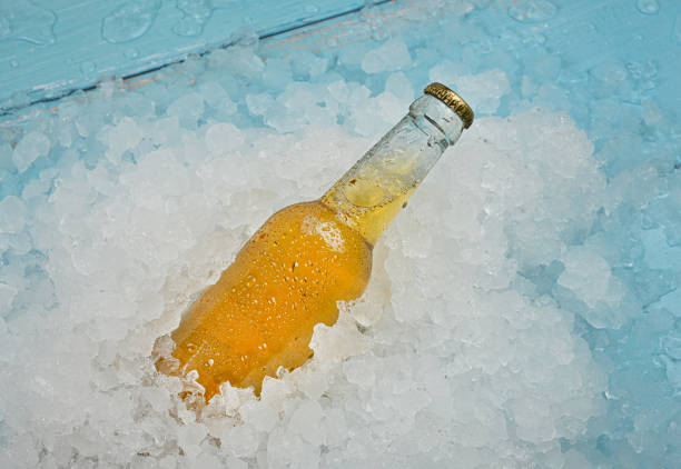 Beer On Yellow Background