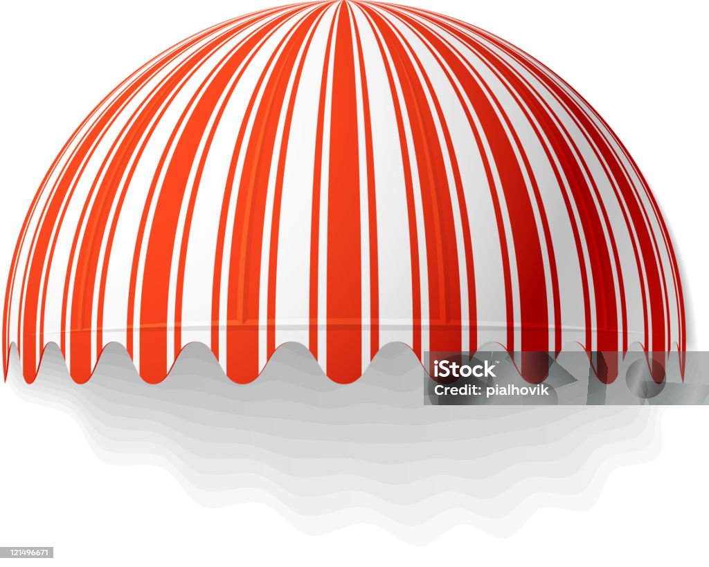 Cupola tenda da sole - arte vettoriale royalty-free di Ambientazione esterna