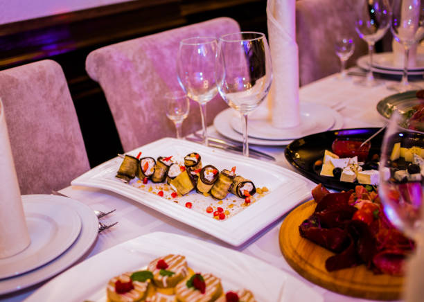 Cute dishes at the festive feast