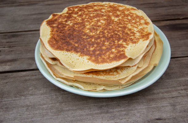 istock homemade Russian pancakes on yeast dough 1214970002