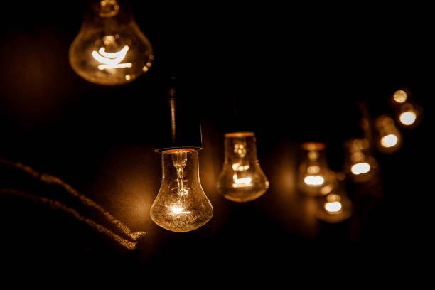 istock A row of light bulbs. Focus on the closest. 1214970433