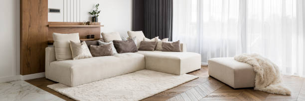 istock Elegant and comfortable living room 1214970569