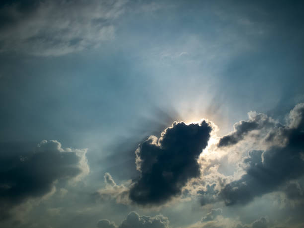 istock The sky is blue, the clouds are white. 1214970754