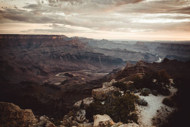 Grand Canyon National Park Environment Grand Canyon, south rim, national park environment, Arizona. sunset cloudscape cloud arizona stock pictures, royalty-free photos & images