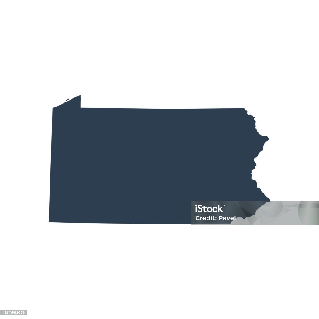 State Pa Map Of The Us State Pennsylvania Stock Illustration - Download Image ...