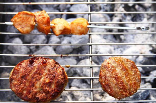 istock Outdoor barbecue grill 1214983457