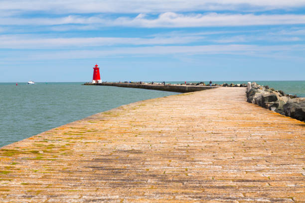 istock Poolbeg Lighthouse in Dublin bay, Dublin, Ireland 1214984060