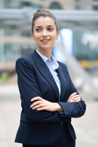 istock Smiling businesswoman 1214985024