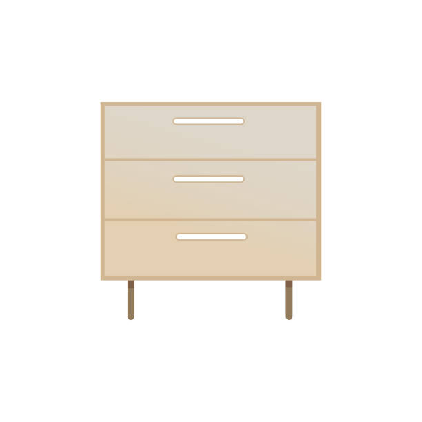 istock Chest of Drawers Closeup, Vector Illustration 1214985359