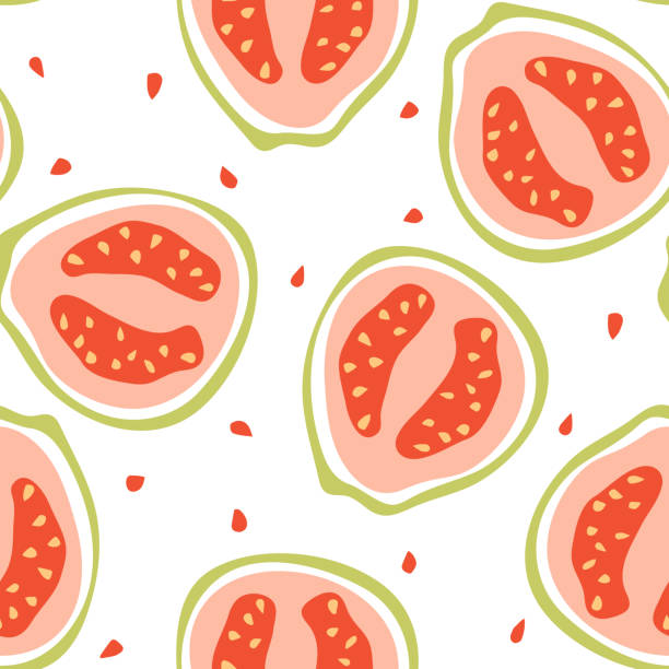 1,200+ Guava Pattern Stock Illustrations, Royalty-Free Vector Graphics ...