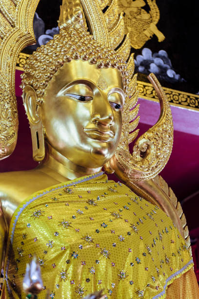 istock Golden buddha statue in Chiang Mai, Thailand 1214988790